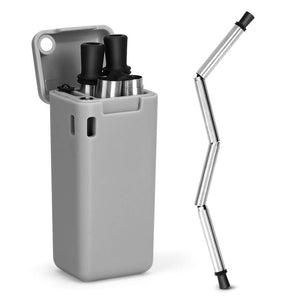 Portable and Reusable Folding Straw